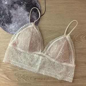 Victoria’s Secret white lace bralette